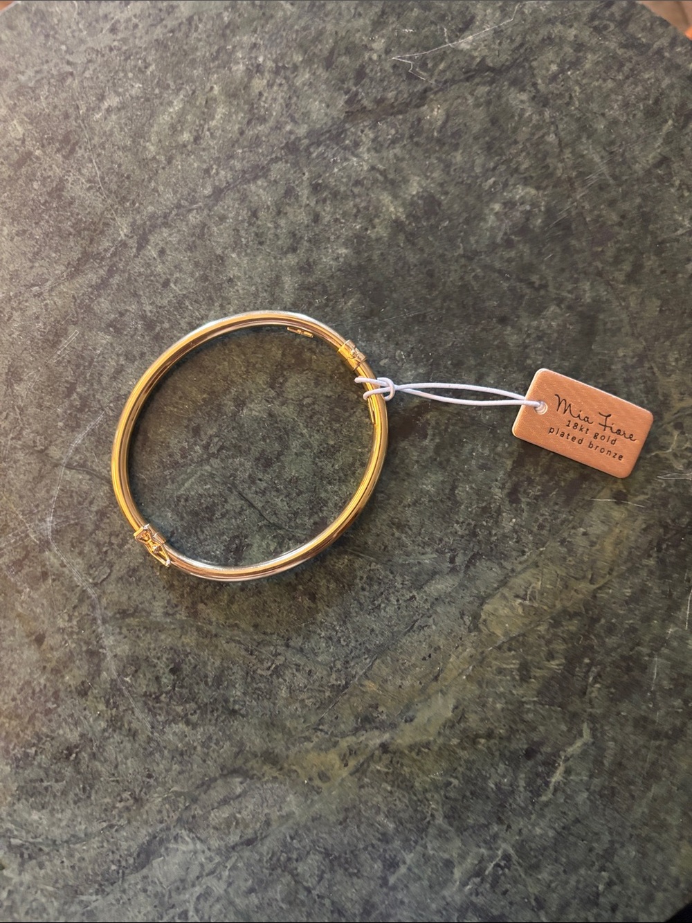 Mia Fiore 18K Gold Plated Dyadema Bronze Bangle